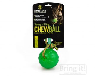 Piłka Starmark chewball swing dla psa Bring it!